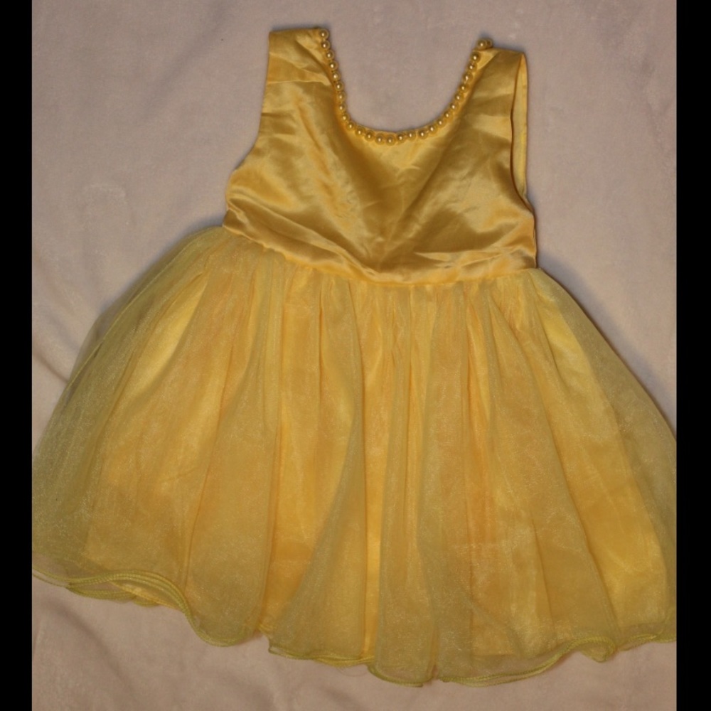 Yellow infant party dress